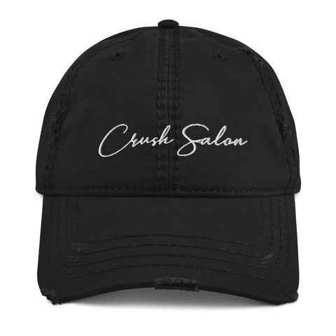 Crush Distressed Hat - Black